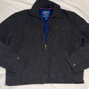 Vintage lined grey wool pea coat